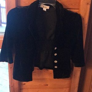 Young Girls’ Velvet Overcoat